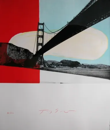 Litografia Soulie - GOLDEN GATE lithographie de Tony SOULIE