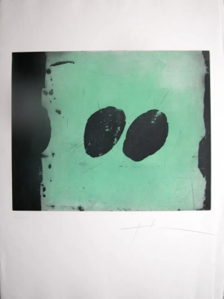 Acquatinta Soulie - TOTEM VI -gravure de TONY SOULIE