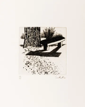 Incisione Southall - From Black and White of Brick and Bark (Bench)