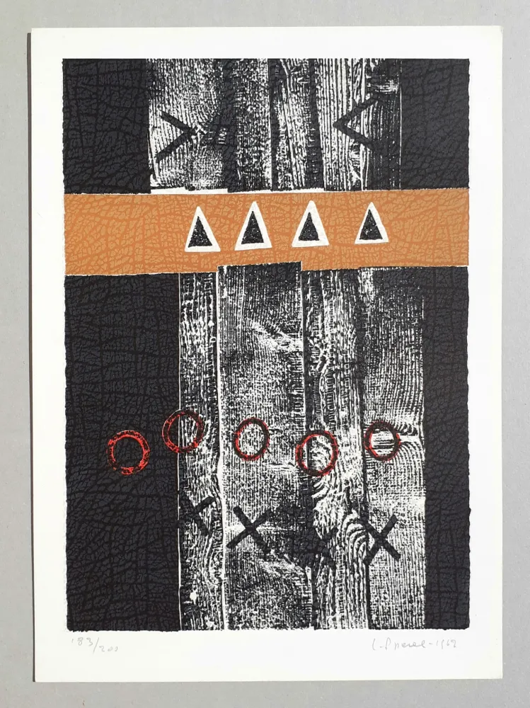 Linoincisione Spacal - Composizione