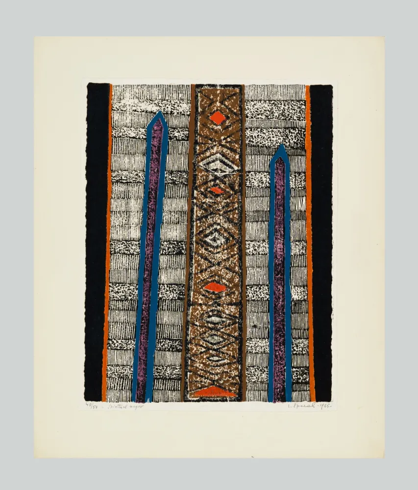 Linoincisione Spacal - Spiritual negro