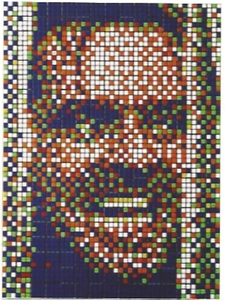 Serigrafia Space Invader - Rubik Kubrick II