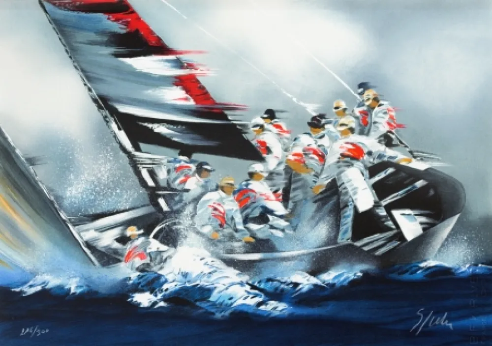 Litografia Spahn - Coupe de l’America - Alinghi 2
