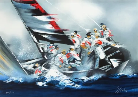 Litografia Spahn - Coupe de l’America - Alinghi 2