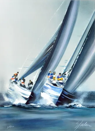 Litografia Spahn - Coupe de l’America - Valence