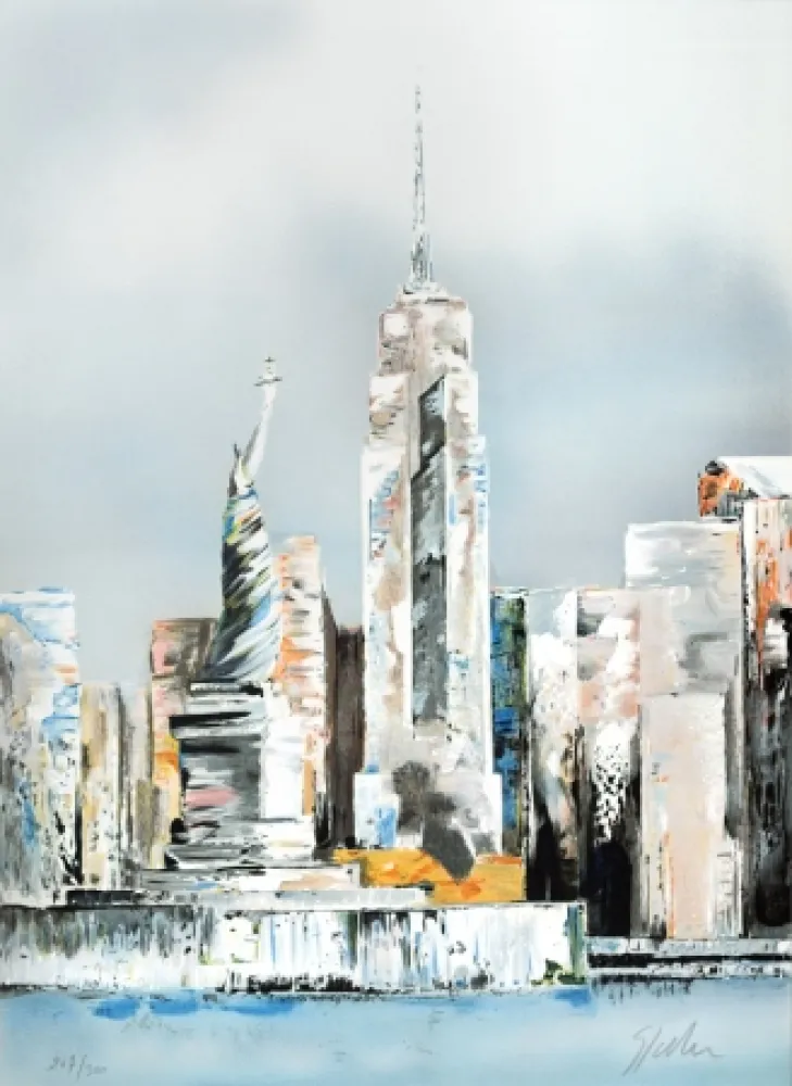 Litografia Spahn - Manhattan