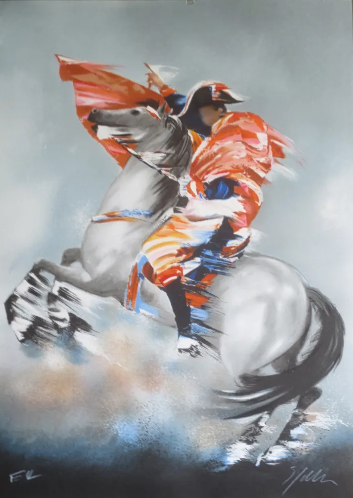 Litografia Spahn - Napoleon bonaparte