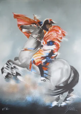 Litografia Spahn - Napoleon bonaparte