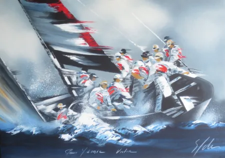 Litografia Spahn - Voile grise