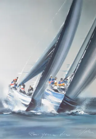 Litografia Spahn - Voile grise verticale