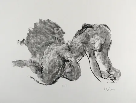 Litografia Stadler - Liegender Akt