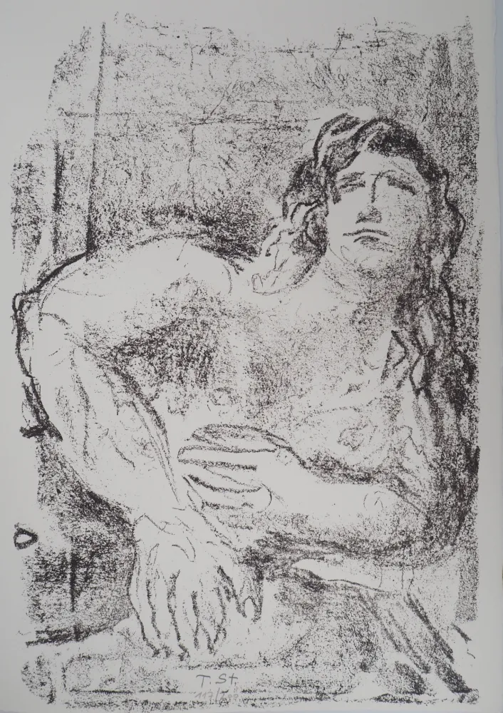 Litografia Stadler - Portrait au matin 