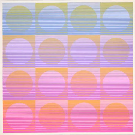 Serigrafia Stanczak - Aerial, from Twelve Progressions