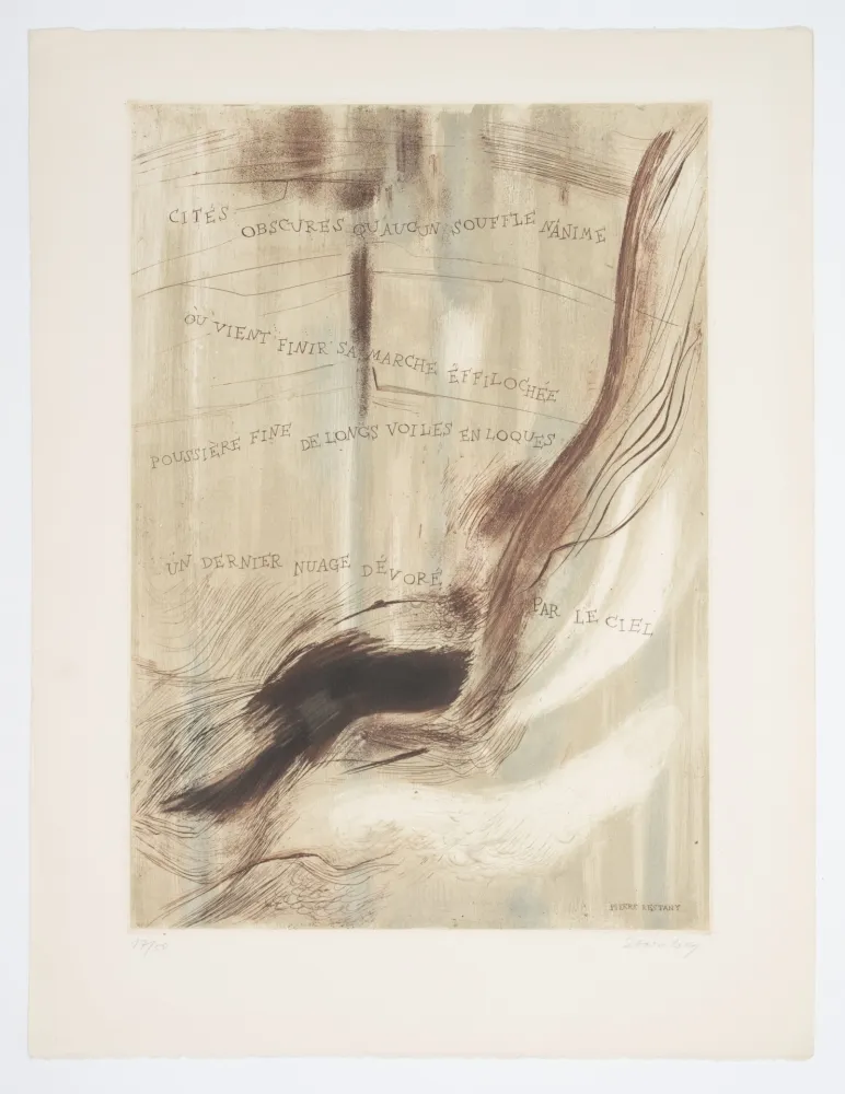 Acquaforte E Acquatinta Staritsky - Gravure-Poème, Pierre Restany.