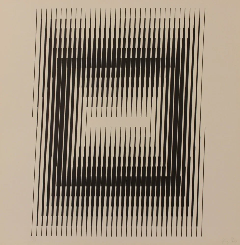 Litografia Steele - GESTALT II 2 - EXACTA FROM CONSTRUCTIVISM TO SYSTEMATIC ART 1918-1985