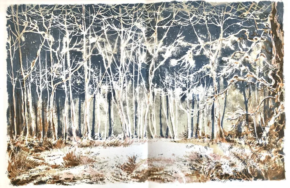 Litografia Steinlen - Forêt voisine