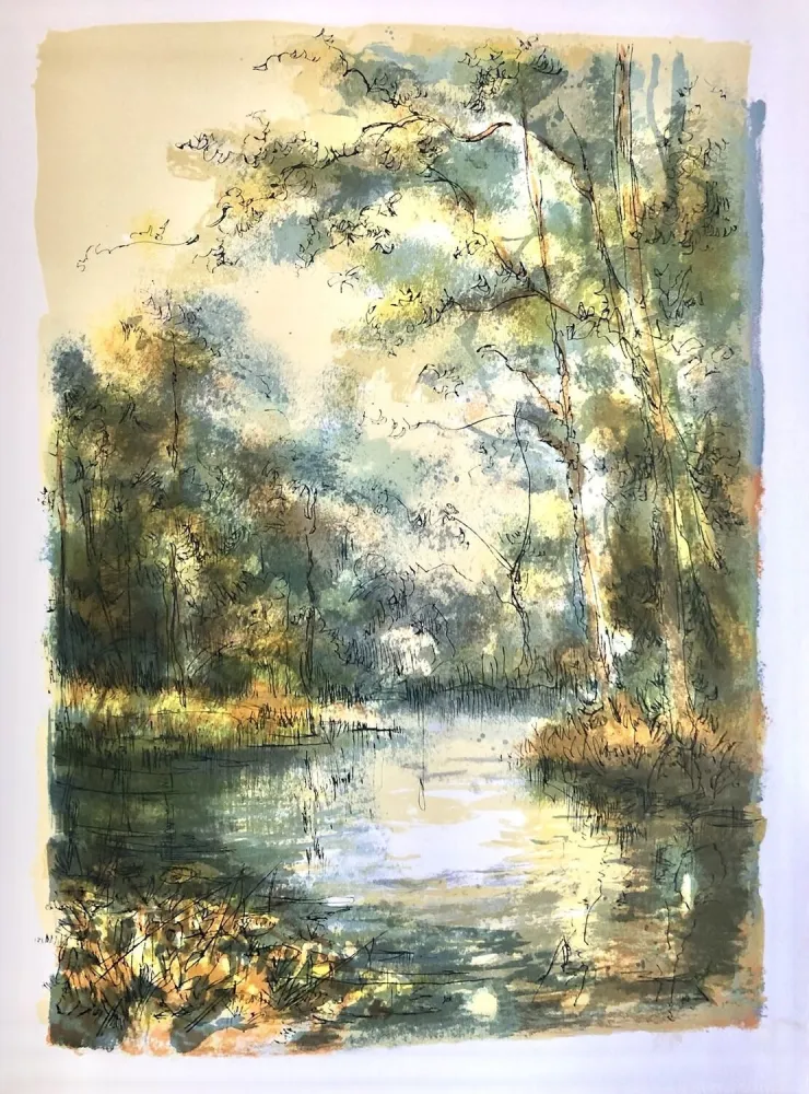 Litografia Steinlen - Forêt voisine