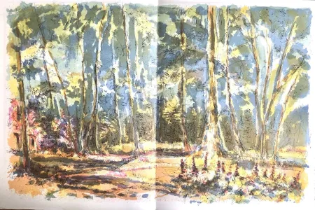 Litografia Steinlen - Forêt voisine