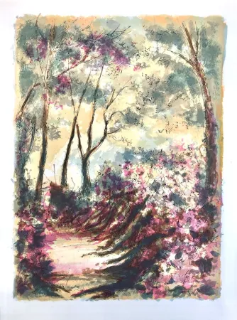 Litografia Steinlen - Forêt voisine