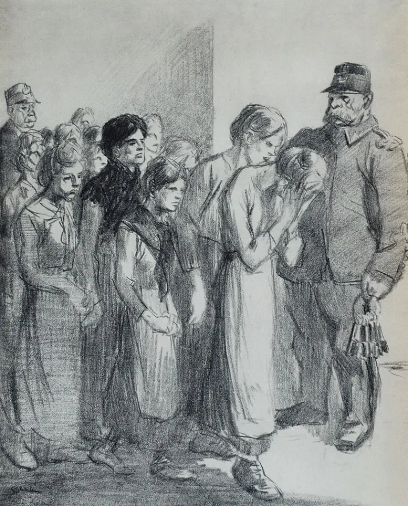 Litografia Steinlen - Saint Lazare