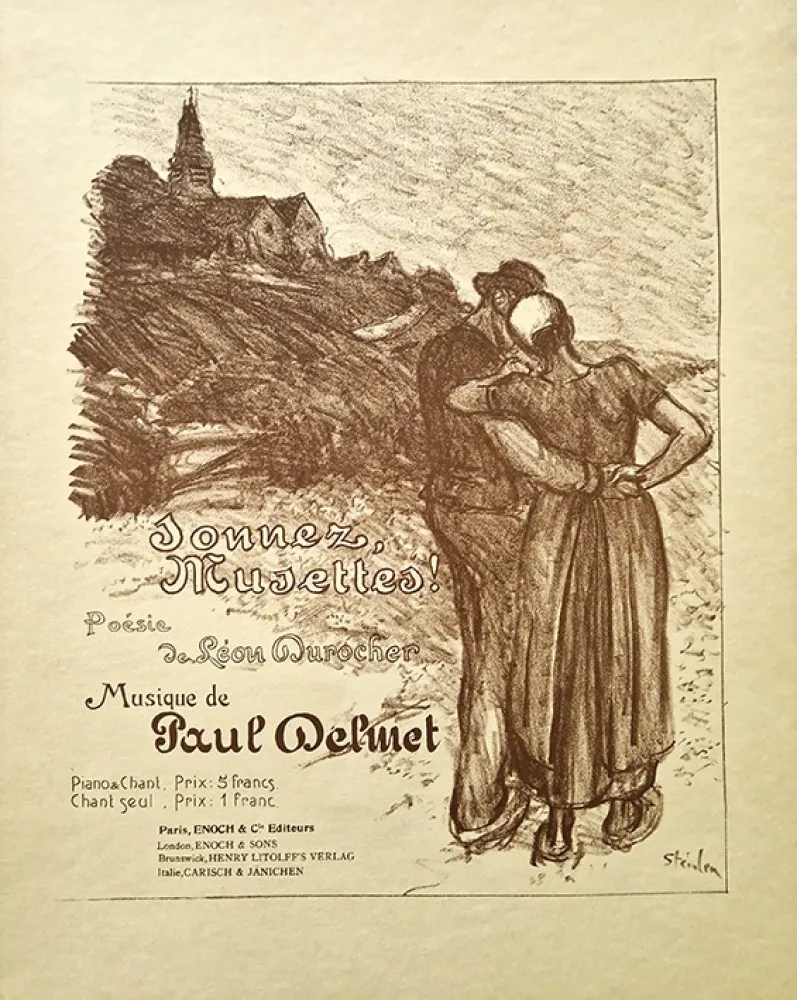Litografia Steinlen - Sonnez Musettes!