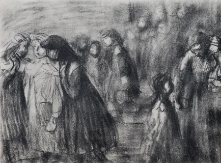 Litografia Steinlen - Steinlen et la rue