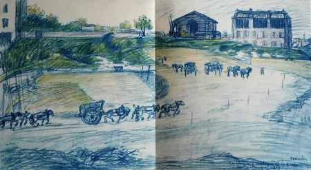 Litografia Steinlen - Steinlen et la rue