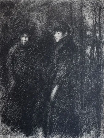 Litografia Steinlen - Steinlen et la rue