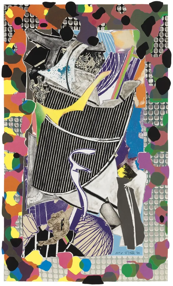 Litografia Stella - The Battering Ram (From Moby Dick Deckle Edges Series)