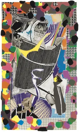 Litografia Stella - The Battering Ram (From Moby Dick Deckle Edges Series)