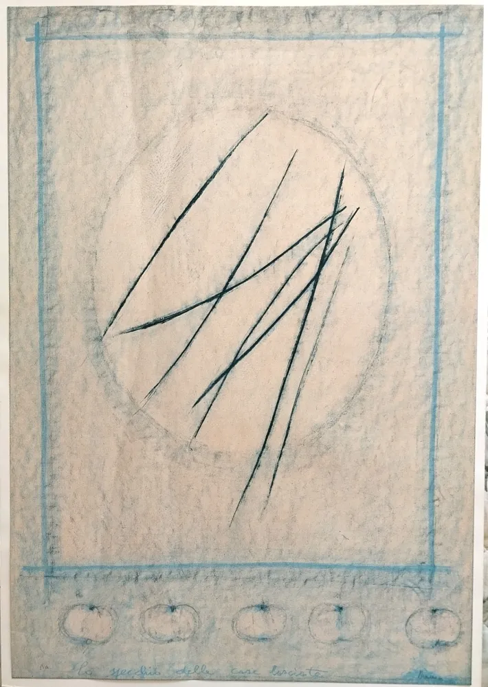 Litografia Strazza - Lo specchio delle cose lasciate