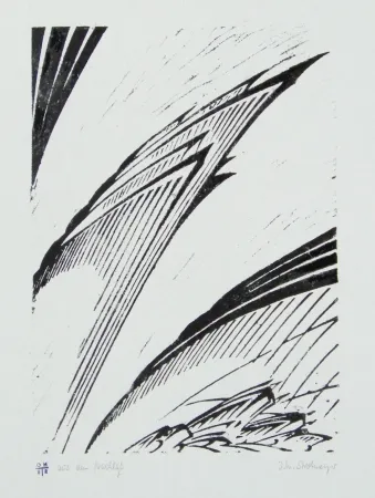 Linoincisione Strohmeyer - Chilehaus (