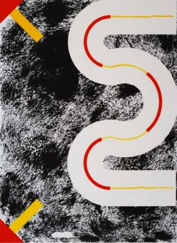 Litografia Sugai - Le cerf volant