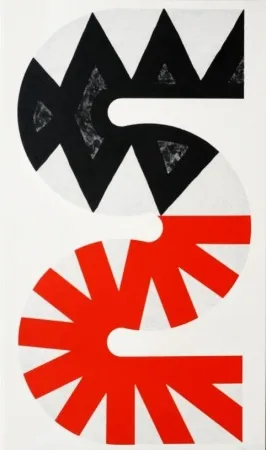 Litografia Sugai - Rouge et noir