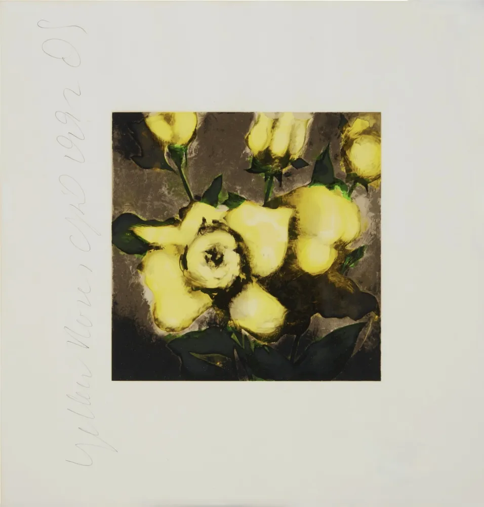 Serigrafia Sultan - Yellow Roses from Fruits and Flowers
