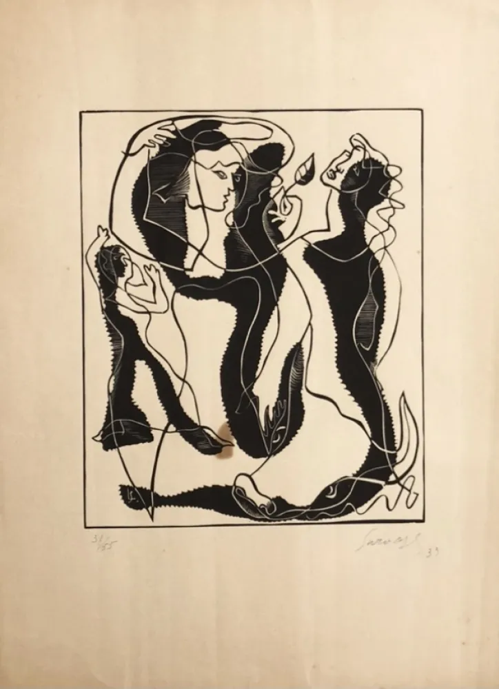 Incisione Survage - 3 femmes