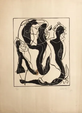 Incisione Survage - 3 femmes