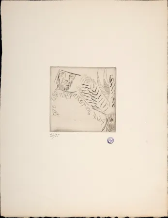 Acquaforte Survage - Avec des mains à faiblir, c. 1930s