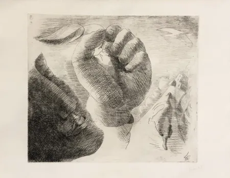 Incisione Survage - Composition surréaliste