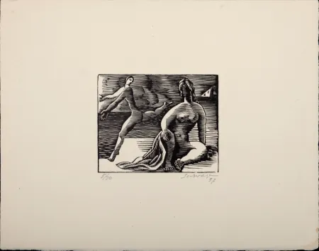 Incisione Su Legno Survage - Composition surréaliste, 1957 - Hand-signed & numbered!