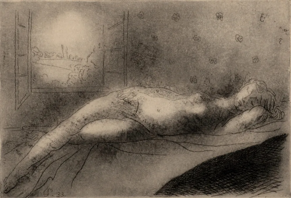 Incisione Su Legno Survage - Composition surréaliste (A), 1933