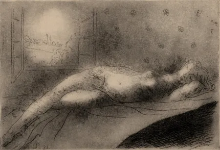 Incisione Su Legno Survage - Composition surréaliste (A), 1933