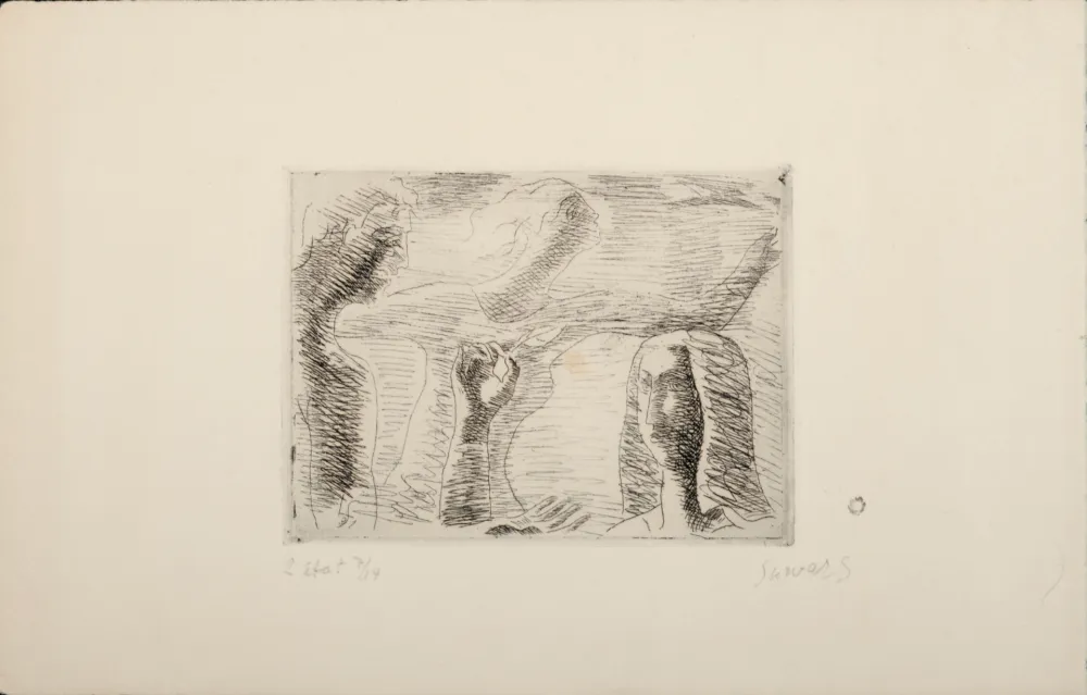 Acquaforte Survage - Composition surréaliste (G), c. 1930s
