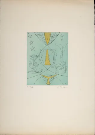 Acquaforte Survage - Composition surréaliste XVI, c. 1930s