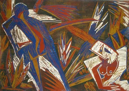 Incisione Su Legno Süß - Sommer (Summer)