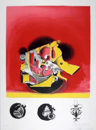 Litografia Sutherland - La Roche II, 1972 - Hand-signed!