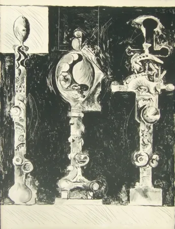 Litografia Sutherland - Three organic forms