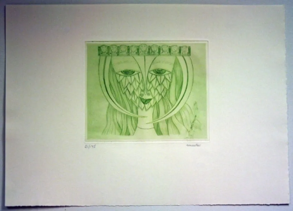 Incisione Svanberg - Dromkvinnans kyss