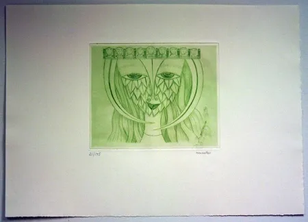 Incisione Svanberg - Dromkvinnans kyss