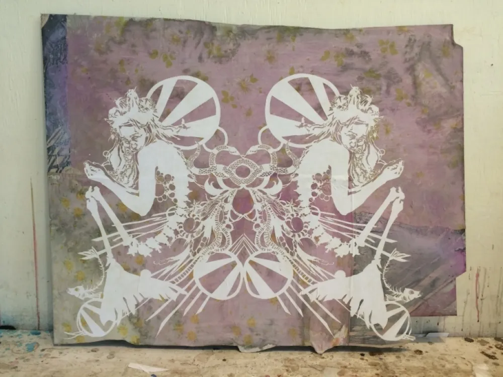 Serigrafia Swoon - Miss Rockaway Mirror
